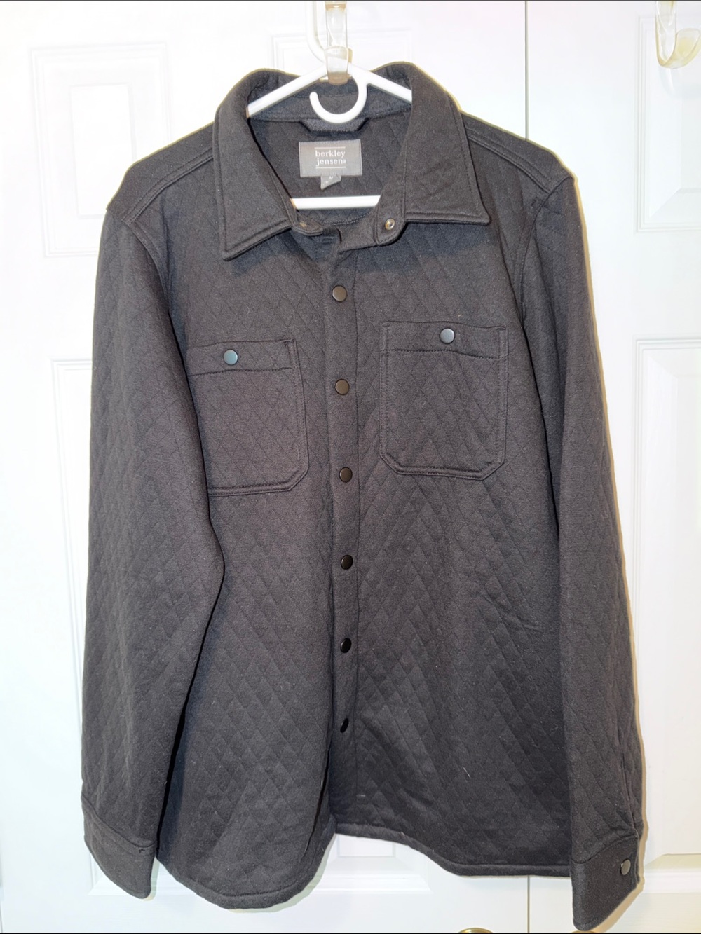 Berkley Designs Quilted Black Lightweight Shirt Jacket
